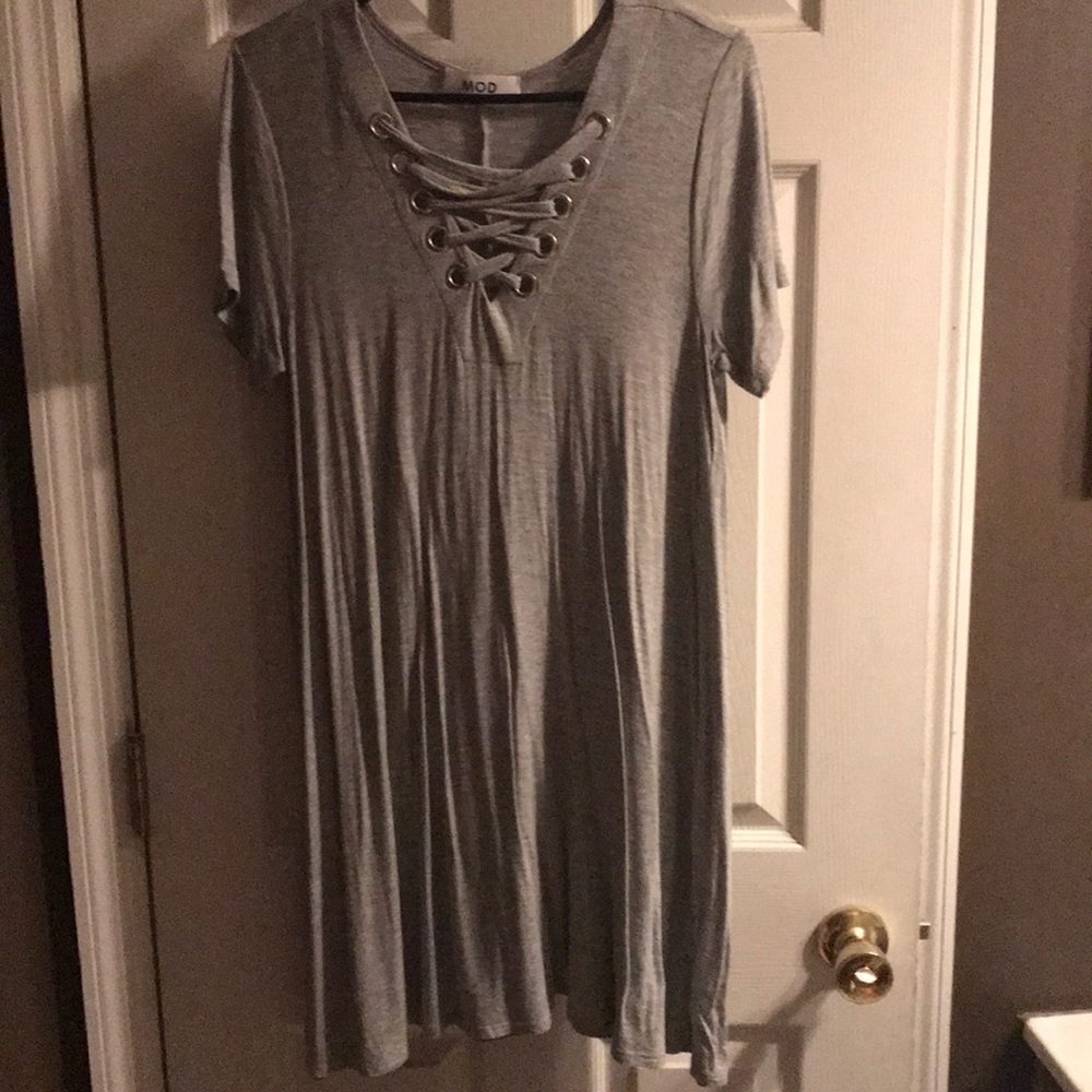 Grey T-shirt dress